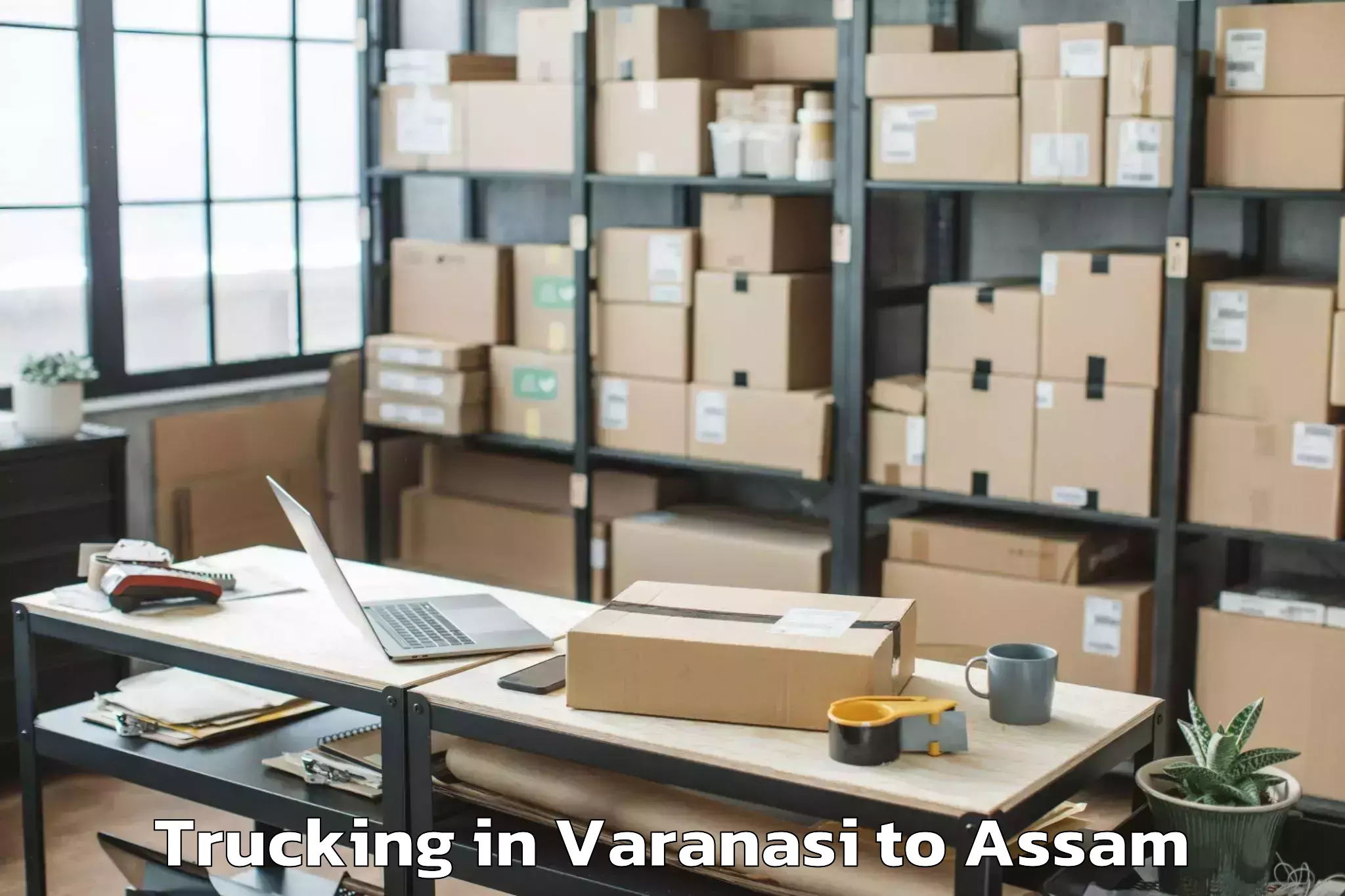 Book Varanasi to Goroimari Trucking Online